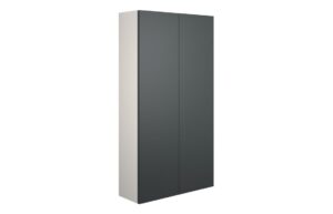 Truro 600mm Slim 2 Door Storage Unit - Matt Graphite Grey (Grey Cab)