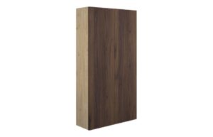 Truro 600mm Slim 2 Door Storage Unit - Warm Walnut (Oak Cab)