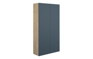 Truro 600mm Slim 2 Door Storage Unit - Matt Arley Blue (Oak Cab)