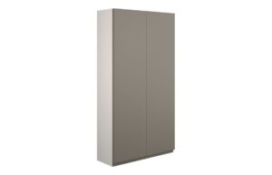 Tewin 600mm Slim 2 Door Storage Unit - Matt Stone (Grey Cab)