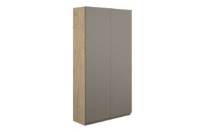 Tewin 600mm Slim 2 Door Storage Unit - Matt Stone (Oak Cab)