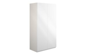 Tewin 600mm Standard 2 Door Storage Unit - White Gloss (Grey Cab)