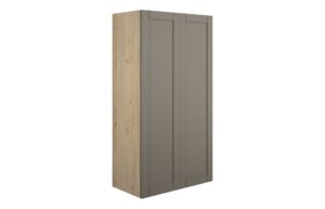 Verity 600mm Standard 2 Door Storage Unit - Matt Stone (Oak Cab)
