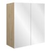 Verity 600mm Mirrored Wall Unit - Matt Graphite Grey (Oak Cab)