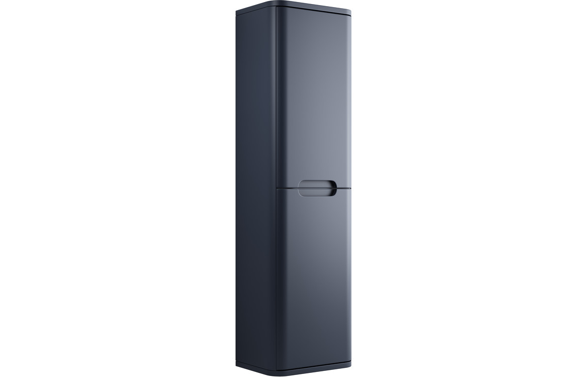 Hertford 350mm 2 Door Wall Hung Tall Unit - Matt Indigo
