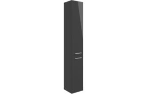 Henlow 350mm Floor Standing 2 Door Tall Unit - Anthracite Gloss