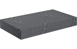 Aston 800mm Wall Hung Basin Shelf - Grey Marble
