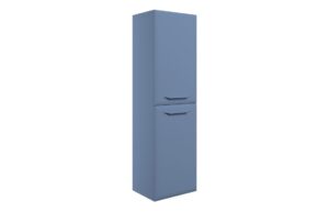 Baldock 400mm Wall Hung 2 Door Midi Boy Unit - Matt Misty Blue