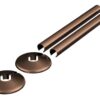 180x18mm Radiator Pipe Sleeves - Brushed Bronze