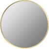 Tewin 500mm Round Mirror - Brushed Brass