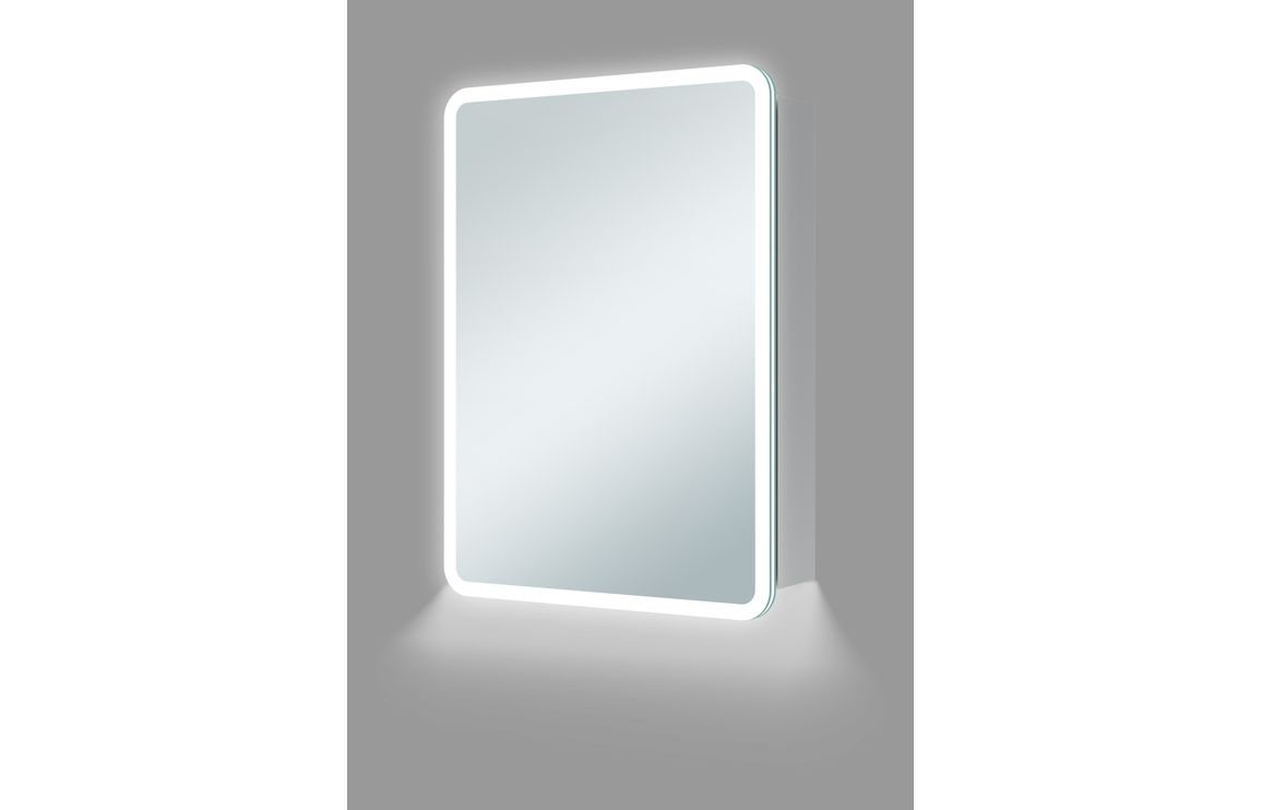 Graveley 500mm 1 Door LED Mirrored Cabinet
