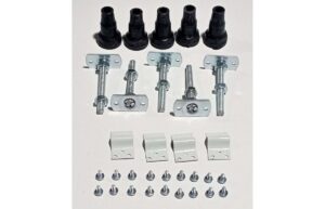 //2Go 45mm Low Profile Riser Set for 800/900mm Quadrant Trays - White