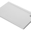 //2Go 45mm Low Profile 1400x700mm Rectangular Tray & Waste - White