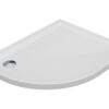 40mm Low Profile 900x760mm Offset Quadrant Tray & Waste (RH) - White