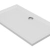 40mm Low Profile 1300x800mm Rectangular Tray & Waste - White