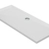 40mm Low Profile 1700x700mm Rectangular Tray & Waste - White