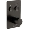 Abode Uno Concealed Push Button Shower (2 Exit) - Gunmetal