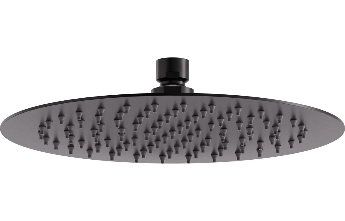 Abode Uno 250x250mm Round Shower Head - Gunmetal