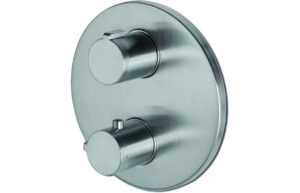 Vema Tiber Two Outlet Thermostatic Mixer - St/Steel