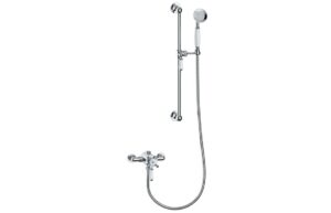 Beverley Concentric Single Outlet Shower Valve & Riser Kit Pack 1 - Chrome