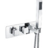 Jessop Thermostatic Two Outlet Shower Valve w/Handset - Chrome