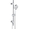 Grove Round Riser Rail Kit w/Elbow & 3 Mode Handset - Chrome