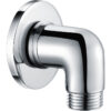 Beverley Traditional Wall Outlet Elbow - Chrome
