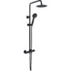 Round Thermostatic Bar Mixer w/Riser Kit - Matt Black