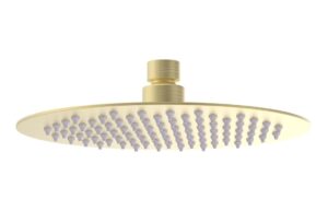 Grove 200mm Round Ultraslim Showerhead - Brushed Brass