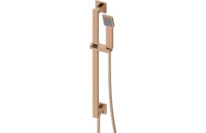 Ashby Square Riser Rail Kit w/Elbow & Handset - Brushed Bronze