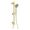 Grove Round Riser Rail Kit w/Elbow & 3 Mode Handset - Brushed Brass