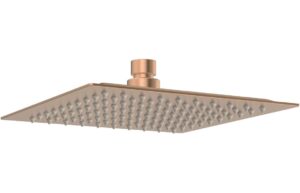 Ashby 200mm Square Ultraslim Showerhead - Brushed Bronze