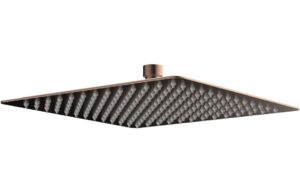 Ashby 250mm Square Ultraslim Showerhead - Brushed Bronze