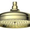 Beverley 200mm Round Traditional Showerhead - Brushed Brass