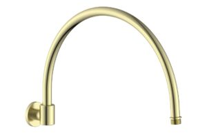 Beverley 365mm Traditional Round Shower Arm - Brushed Brass