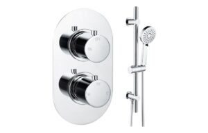 Grove Round Shower Valve & Kit Pack 2 - Chrome