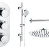 Grove Round Shower Valve & Kit Pack 3 - Chrome
