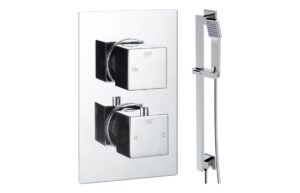Ashby Square Shower Valve & Kit Pack 2 - Chrome