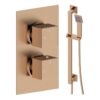 Ashby Square Shower Valve & Kit Pack 2 - Brushed Bronze