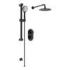 Round Wall Outlet Elbow - Matt Black
