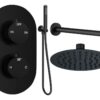 Grove Round Shower Valve & Kit Pack 4 - Matt Black