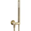 Abode Euphoria Circular Wall Outlet  Handset & Bracket Set - Antique Brass