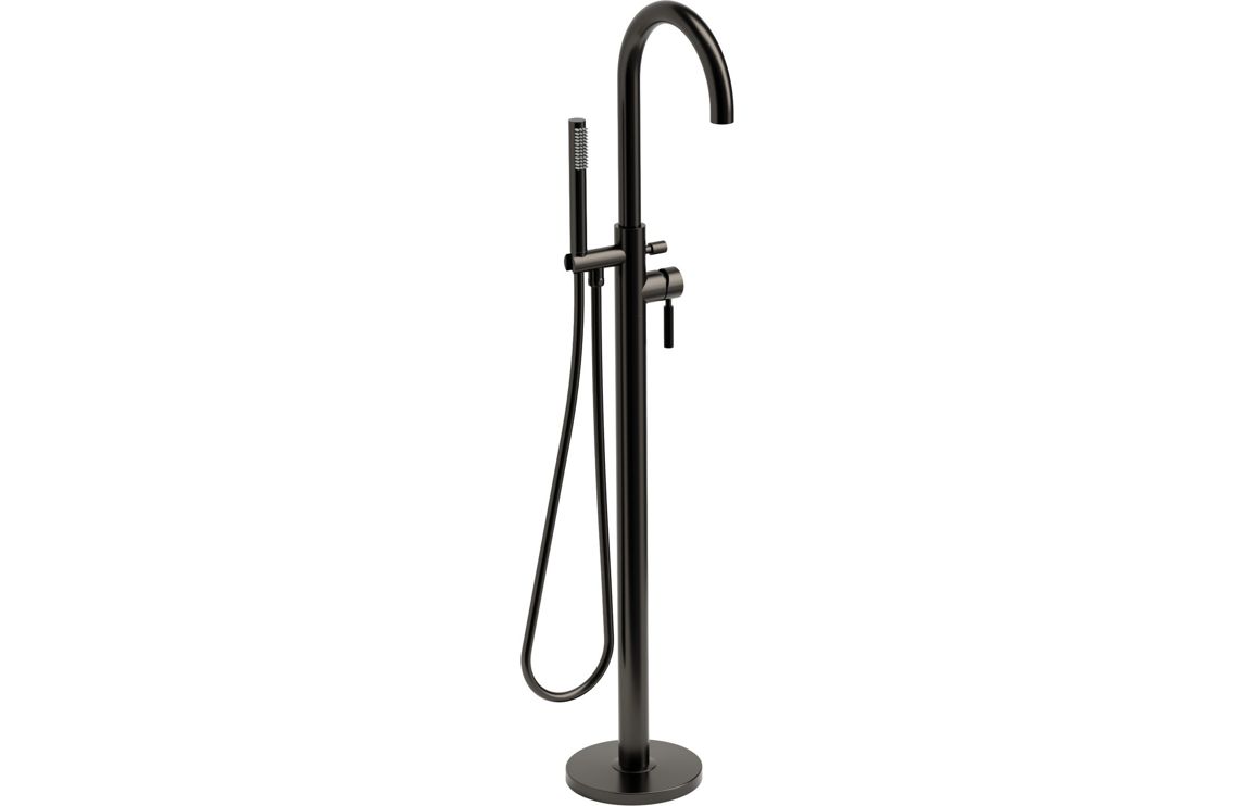 Abode Refine Floorstanding Bath/Shower Mixer - Gunmetal