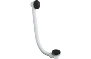 Abode Euphoria Bath Overflow & Clicker Waste - Matt Black