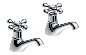 Shearwater Bath Pillar Taps - Chrome