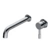 Fulton 220mm Wall Mounted Basin Mixer - Chrome