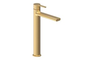 Eastgate Tall Basin Mixer - Brushed Brass