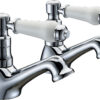 Marymead Basin Pillar Taps - Chrome