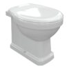 London Back To Wall WC & Soft Close Seat w/Chrome Finishes