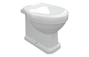 London Back To Wall Comfort Height WC & Soft Close Seat w/Chrome Finishes